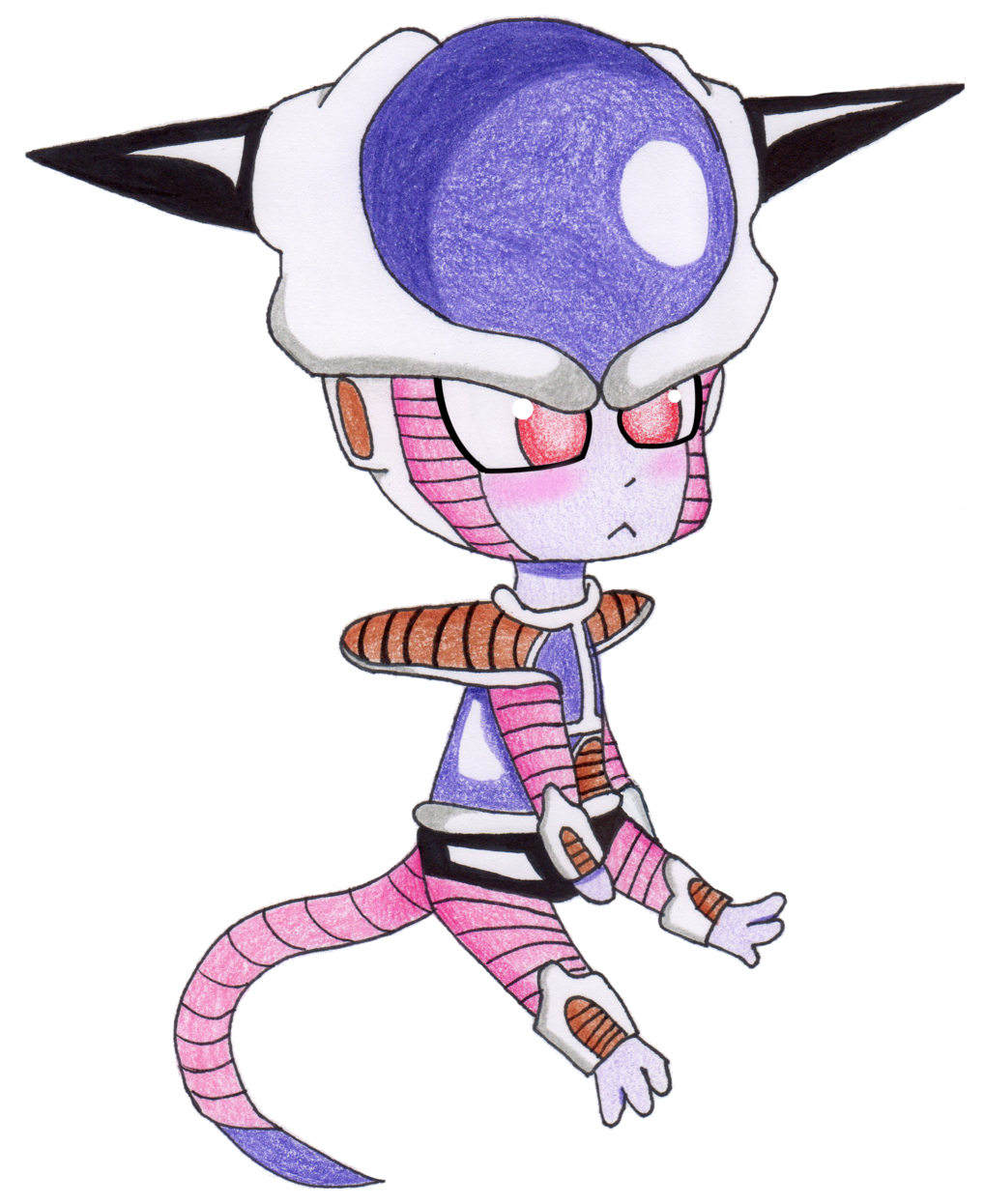 Chibi Frieza By - Cartoon (1024x1262), Png Download