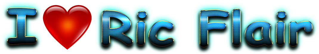 Ric Flair Love Name Heart Design Png (1152x284), Png Download