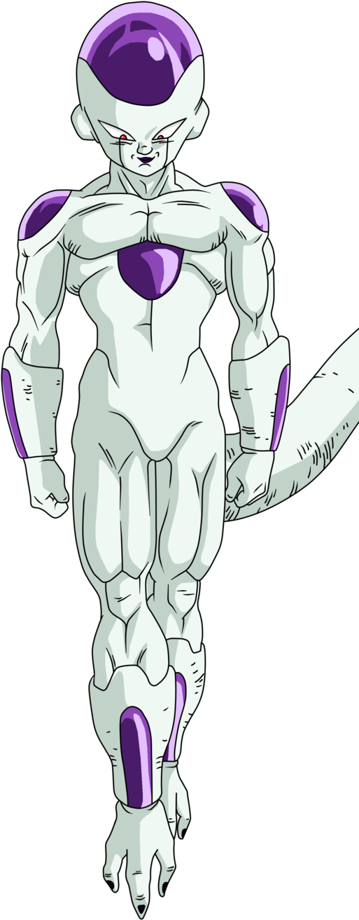 Frieza Last Form - Frieza And Frost Difference (606x1317), Png Download