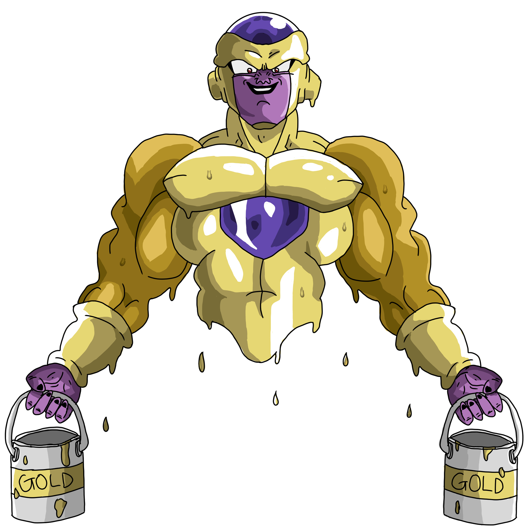 Author Comments - Golden Frieza Png (2500x3000), Png Download