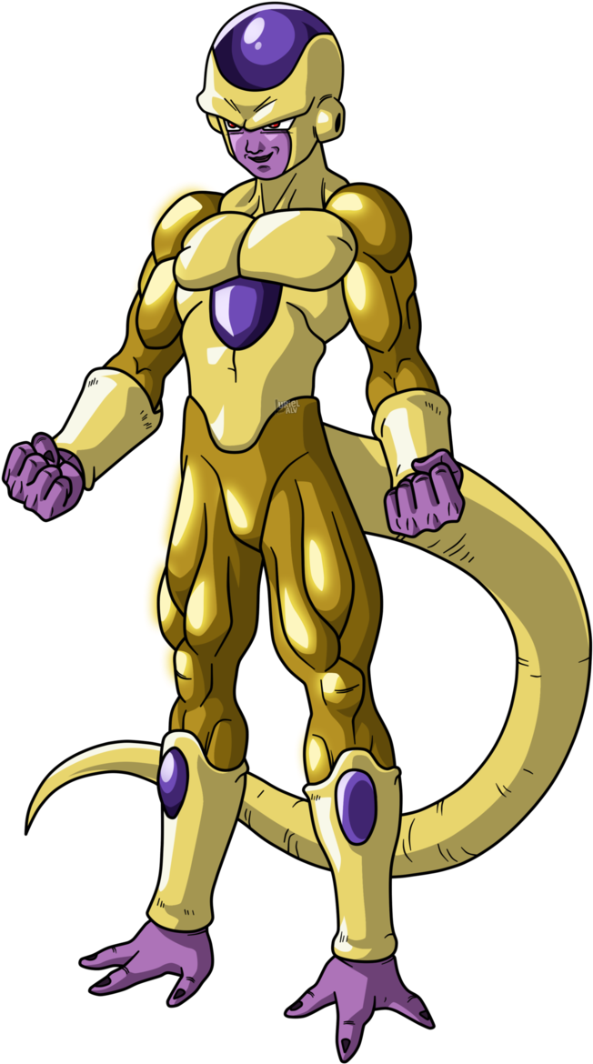 Golden Frieza By Urielalv - Golden Freezer (678x1179), Png Download