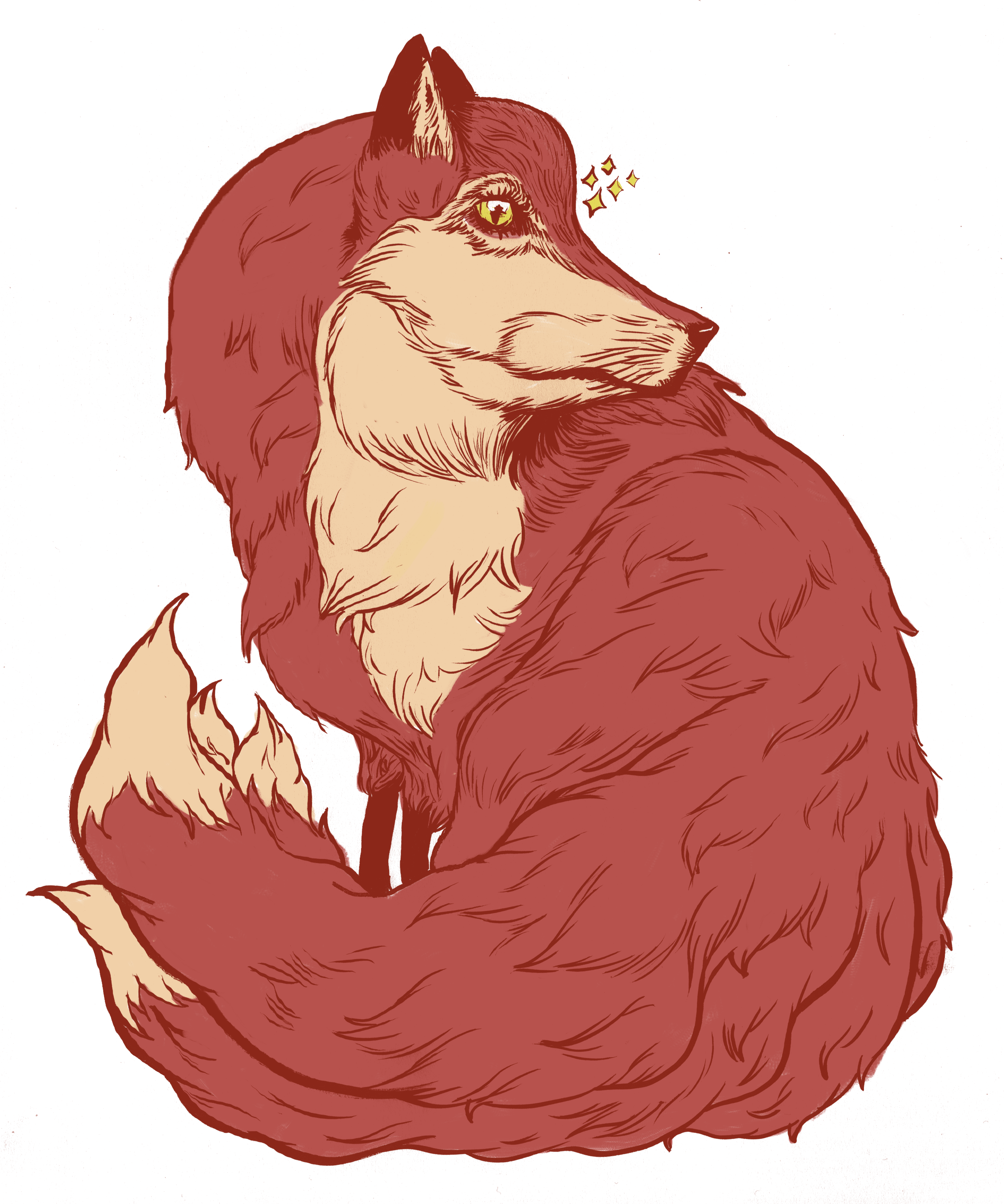 Kitsune Svg Freeuse Library - Japan (4163x4995), Png Download