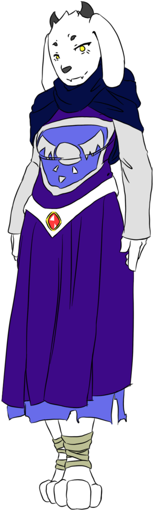 Toriel By Crossoverdude - Teen Toriel (750x1065), Png Download