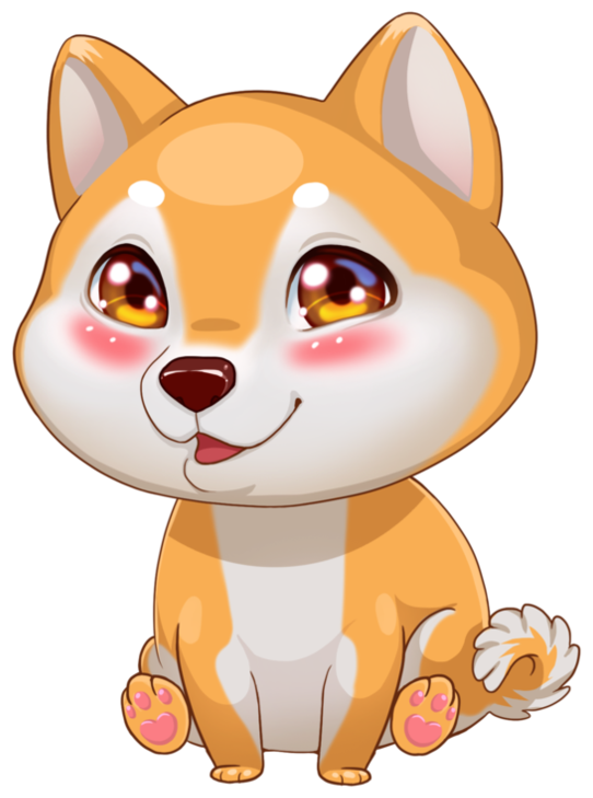 Shiba Inu Clipart Chibi - Dog (894x894), Png Download