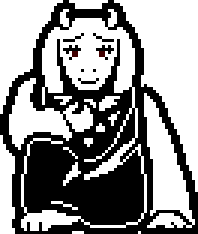 All Sprites Here Are Their Original Size, Though I - Undertale Toriel Death...