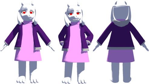 Mmd Altertale Toriel By Kittynekkyo - Toriel (500x281), Png Download