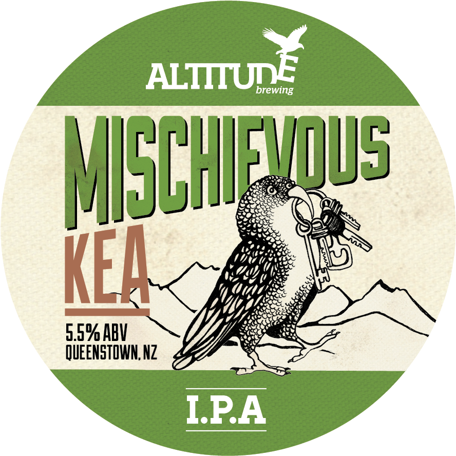 Abs085 Tap Badges Mk - Altitude Mischievous Kea Ipa 500ml (945x945), Png Download