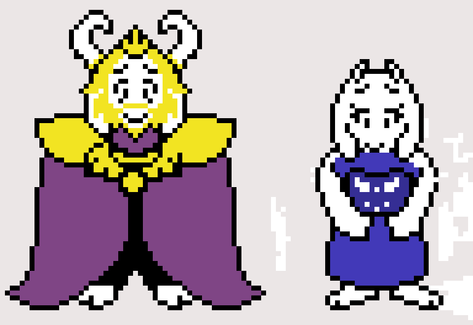Toriel And Or Pun - Undertale Asgore Y Toriel (960x660), Png Download
