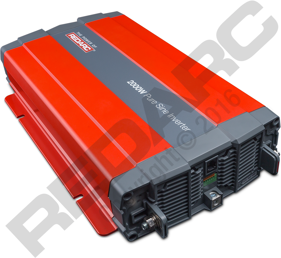 2000w 24v Pure Sine Wave Inverter - Redarc Electronics (1000x1000), Png Download