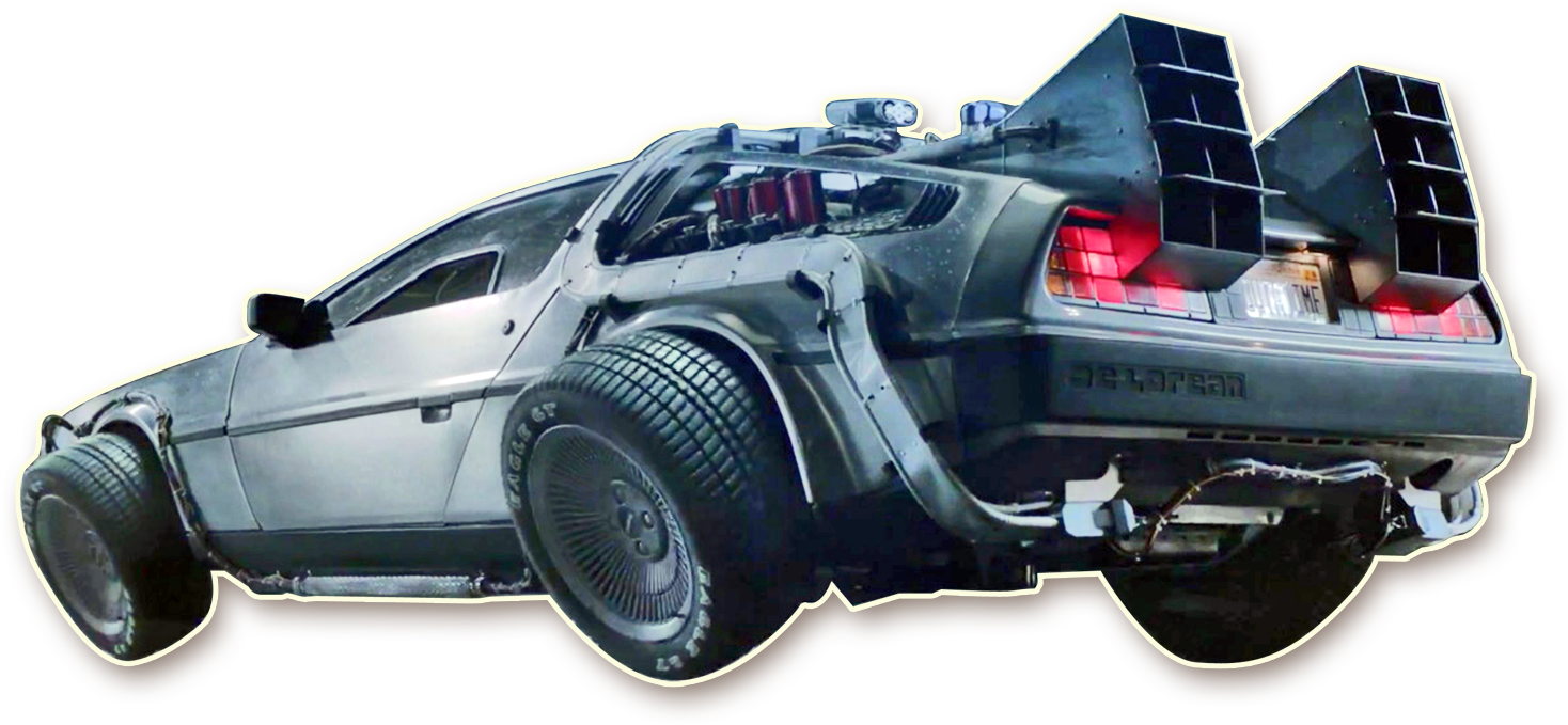DELOREAN DMC 12 летающий