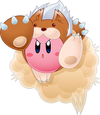 Grr Rar Me Good At Digging And Sniffing Butts - Kirby Animal Copy Ability (350x400), Png Download