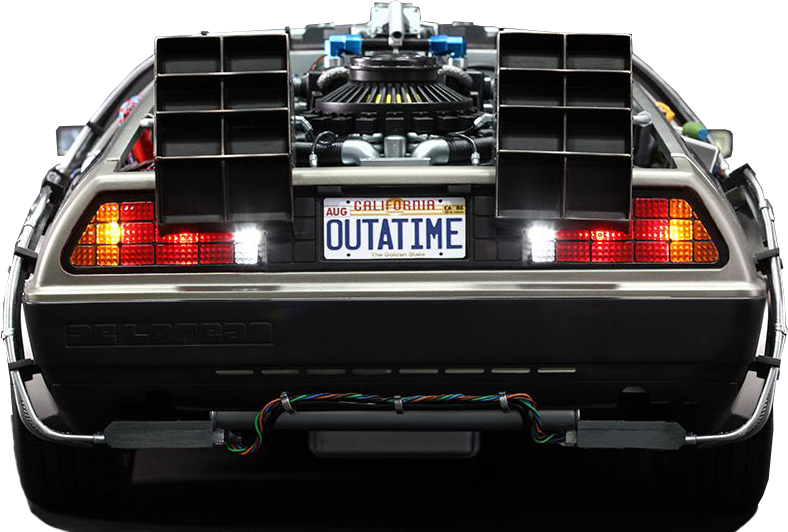 Share This Image - Outatime License Plate Movie Poster (788x532), Png Download