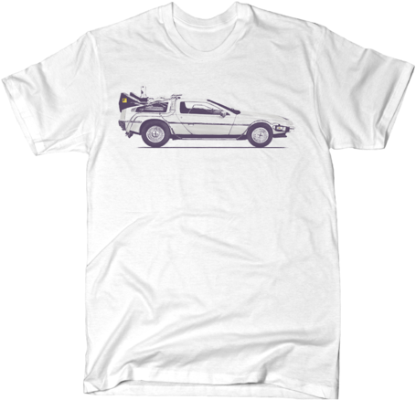 Artokingo - Delorean T Shirt (480x480), Png Download