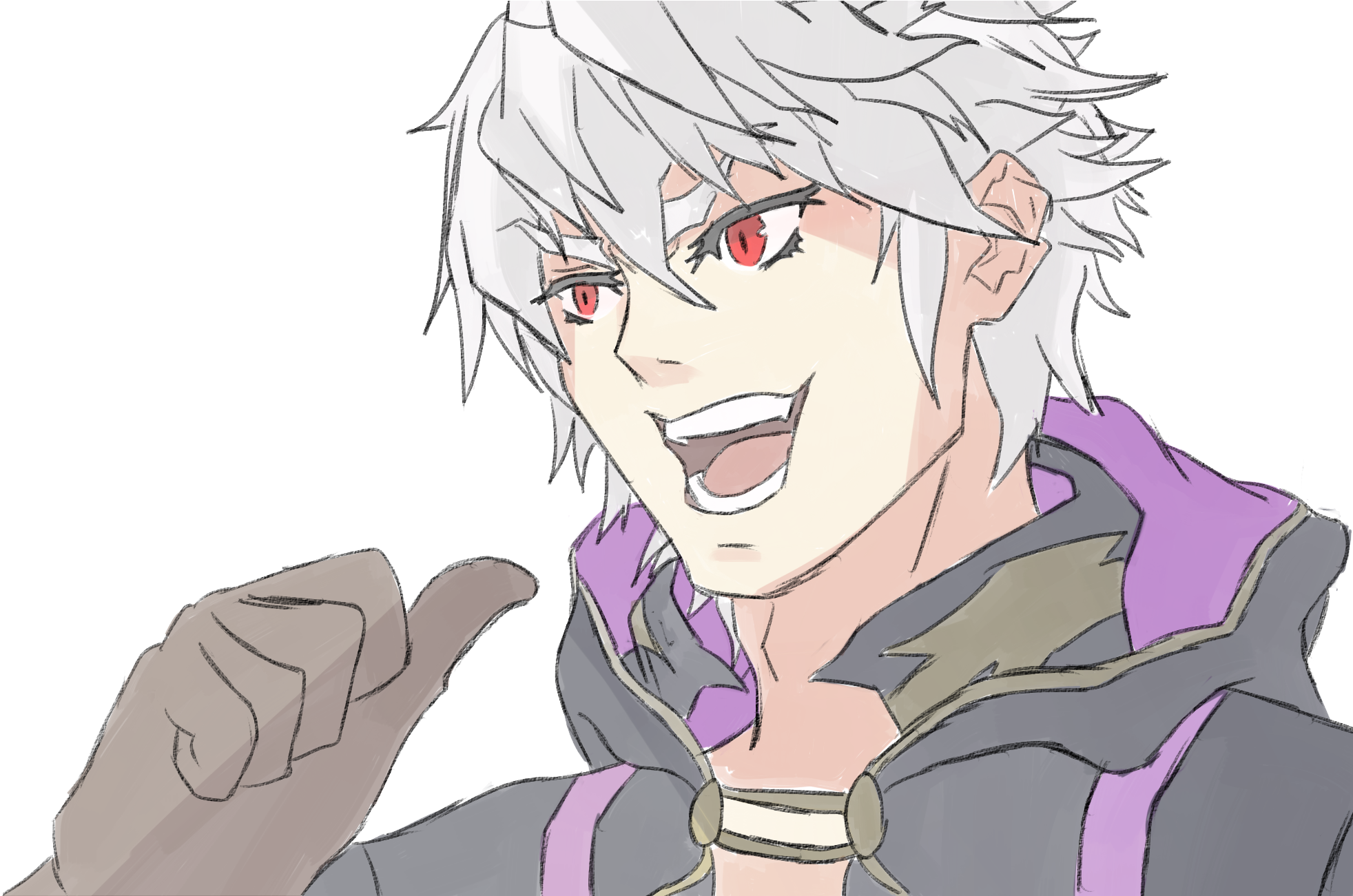 Hair Face Clothing Facial Expression Nose Human Hair - Grima Robin (2000x1300), Png Download