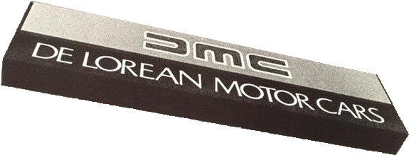 Deloreandealershipsign - Label (590x233), Png Download