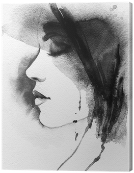 Graphic Library Download Woman Watercolor Fashion Background - Art Print: Ismagilova's Woman Portrait .abstract Watercolor (400x400), Png Download