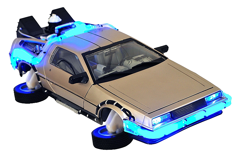 Back To The Future Delorean Flying Drawing Download - Playmobil Back To The Future (810x548), Png Download