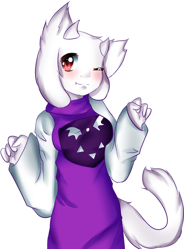 Neko Toriel By Marzyrocky - Imagenes De Toriel Anime (779x1026), Png Download