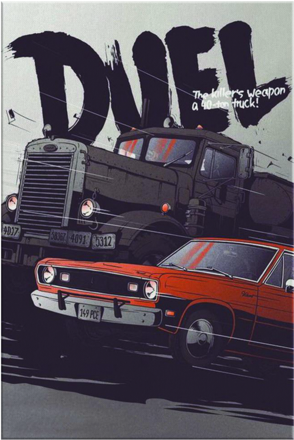 Duel Canvas Wrap - Duel Movie Poster (900x900), Png Download