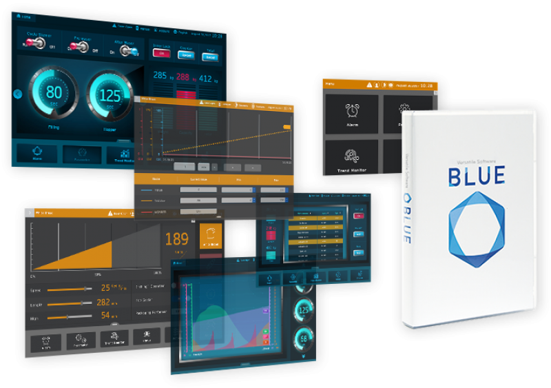 Versatile Software Blue - Blue Proface (800x563), Png Download