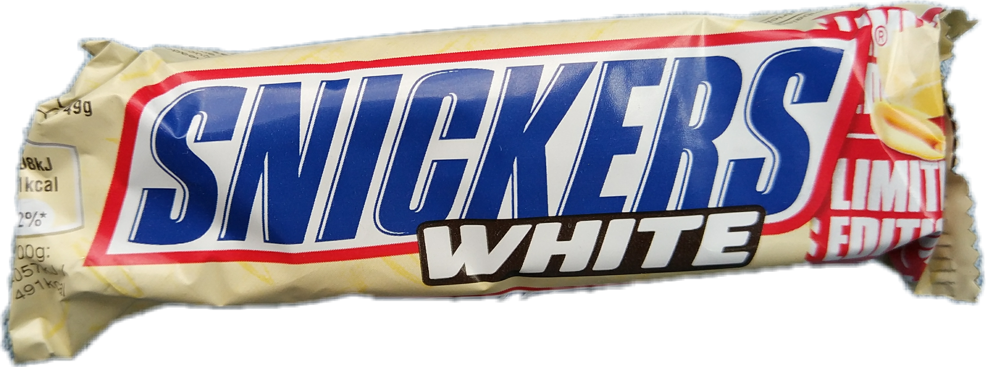 Report Abuse - Snickers Limited Edition White (1984x740), Png Download