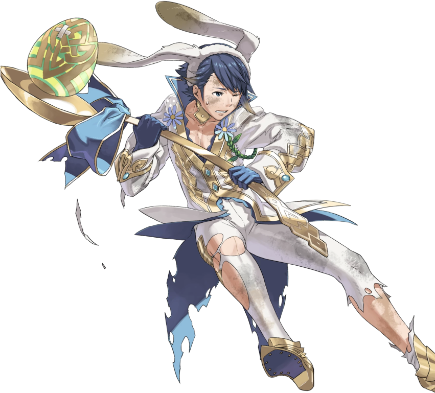 1boy Alfonse Alternate Costume Animal Ears Blue Eyes - Fire Emblem Heroes Alfonse (850x969), Png Download