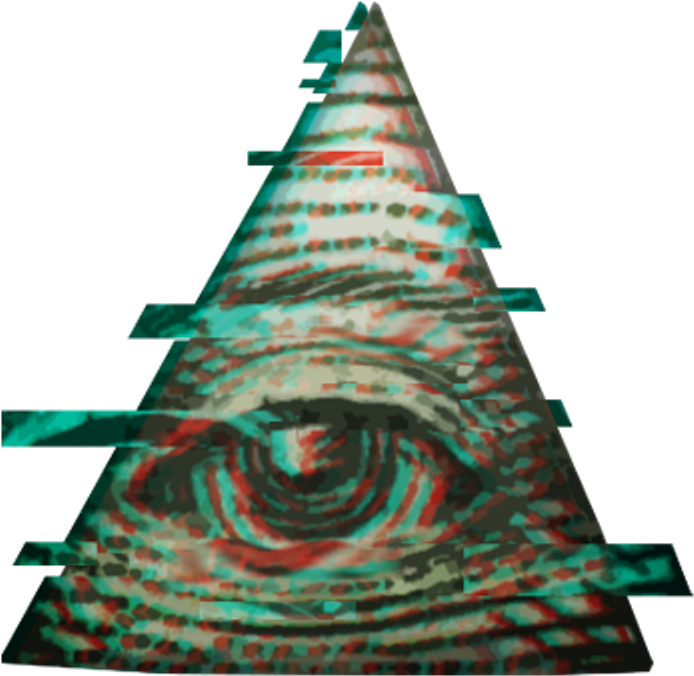 Illuminati Triangle Triangulo Freetoedit Glitch - Illuminati Transparent (1024x1024), Png Download
