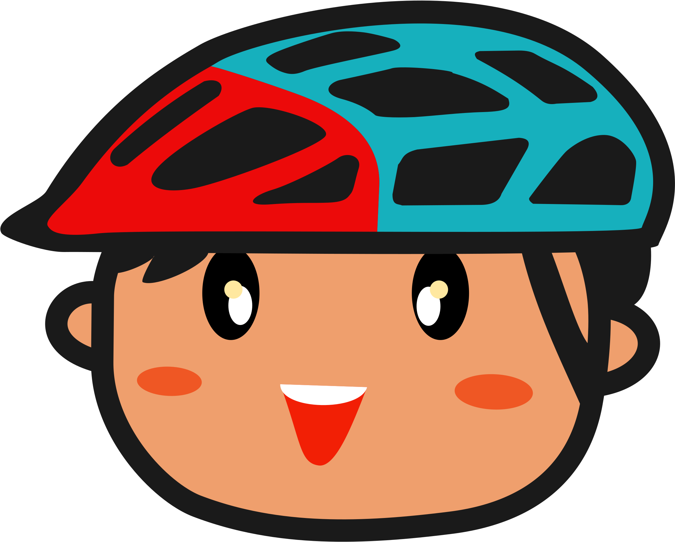 This Free Icons Png Design Of Head Biker (2400x1925), Png Download