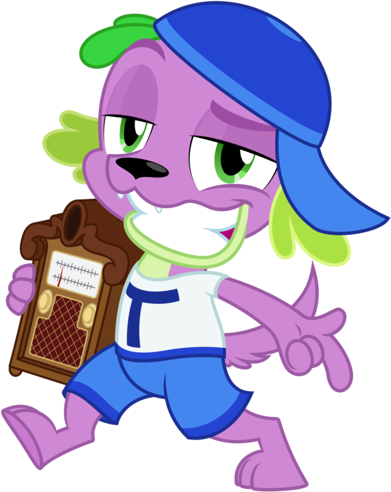 Clip Art Spike The Rapping Dog By Zutheskunk On - Spike The Dog Equestria Girls (798x1000), Png Download