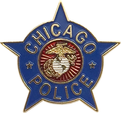 Chicago Police Department Star Lapel Pin - Lapel Pin (400x374), Png Download
