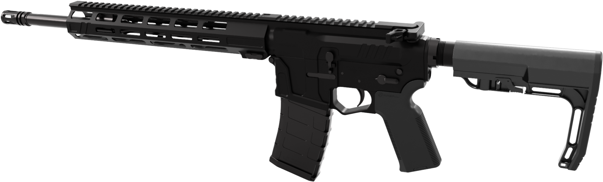 Grunt - - 223/5 - 56 Ar-15 - A&k Selective Rails System For M4 (2480x1800), Png Download