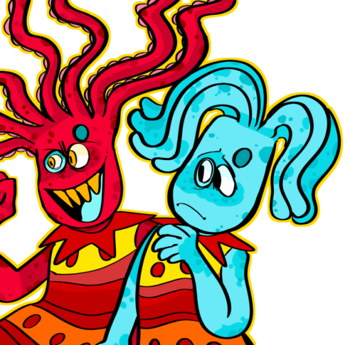 Give It My Best Shot, To Keep Myself Red Hot - Hairdresser Octopus X Guru Ant (500x500), Png Download