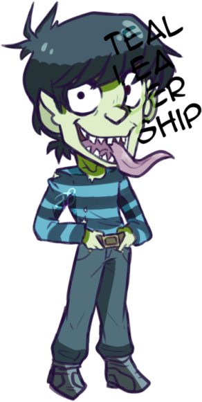 4 - Gorillaz (500x650), Png Download