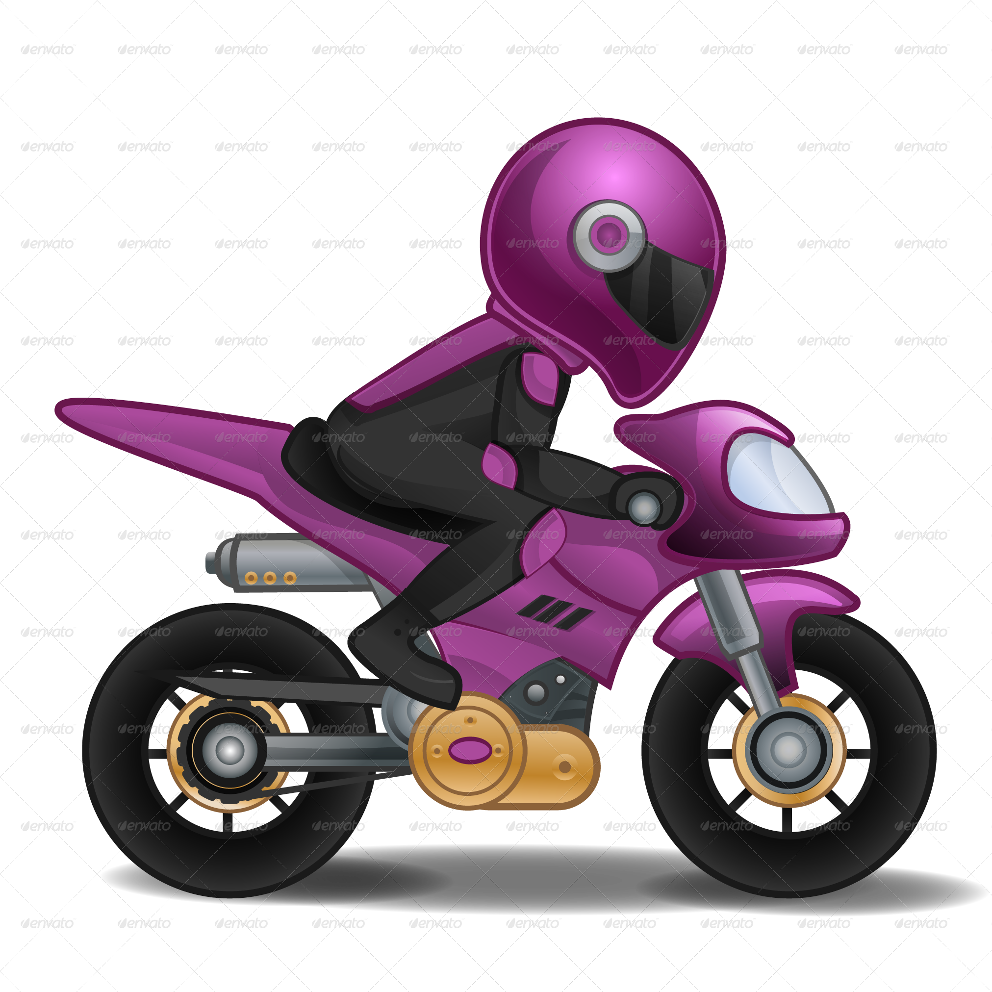 Vector Royalty Free Download Motorbike By Pasilan Graphicriver - Motorcycle (2023x2023), Png Download