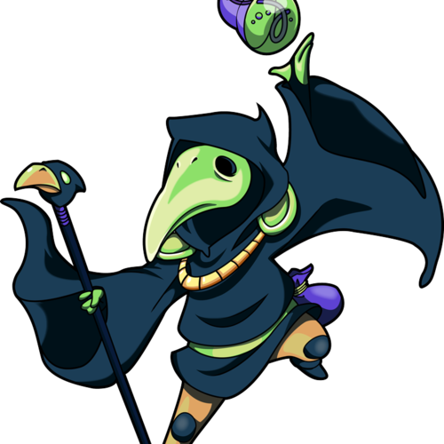 The Plague Doctor - Shovel Knight Plague Knight Body Swap (500x500), Png Download