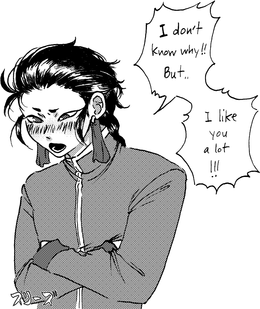 “i Like You Too, Liang-kun - Cartoon (936x1083), Png Download