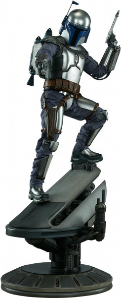 Star Wars Premium Format Jango Fett From Sideshow Collectibles - Star Wars - Jango Fett Premium Format 1:4 Scale Statue (600x600), Png Download
