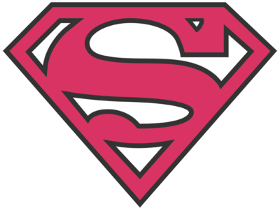 Superman Red & Black Shield Youth T-shirt - Superman Logo (400x301), Png Download