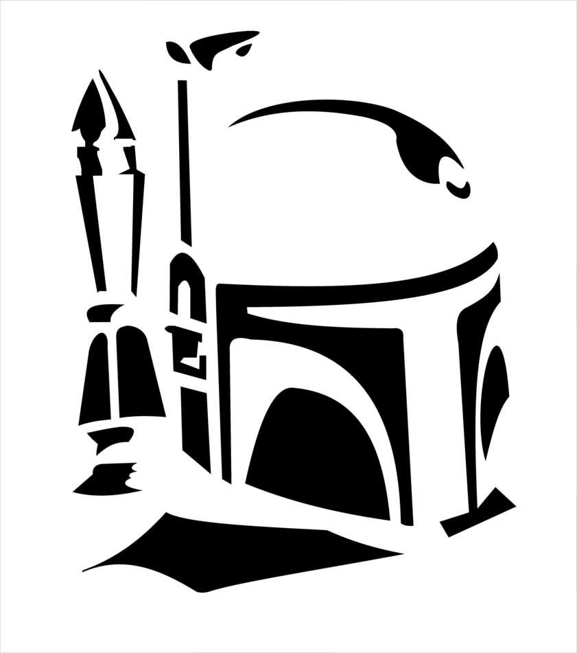 Download Download Boba Fett Svg Free Cool Star Wars Stencil Png Image With No Background Pngkey Com