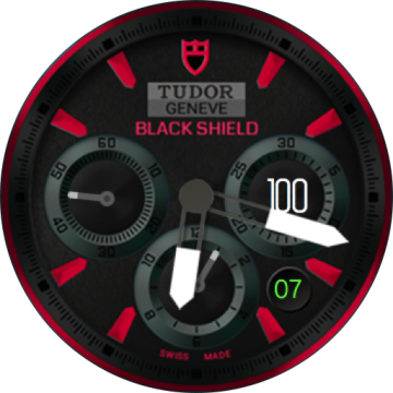 Tudor Fastrider Black Shield - Gauge (360x360), Png Download