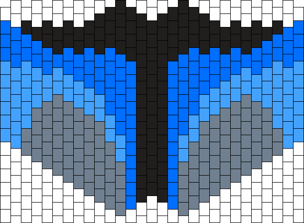 Jango Fett Mask Bead Pattern - Kandi Mask Patterns Anime (610x447), Png Download
