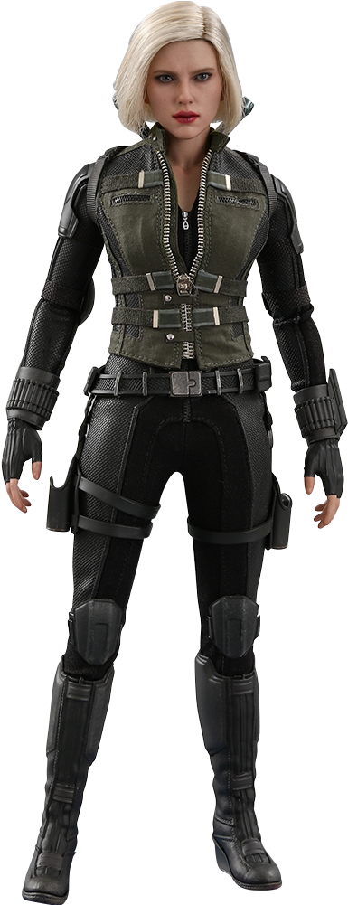02" Marvel Sixth Scale Figure Black Widow - Hot Toys Black Widow Infinity War (480x1000), Png Download