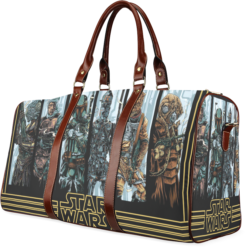 Psylocke Waterproof Canvas Handbag For Travel With - Bounty Hunters Star Wars Movie Awesome Painting Art (1000x1000), Png Download