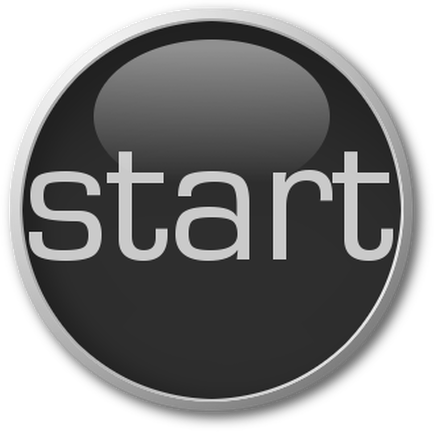 Picture - - Start Button Gray (434x432), Png Download