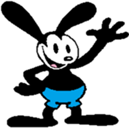 Oswald The Lucky Rabbit (452x454), Png Download