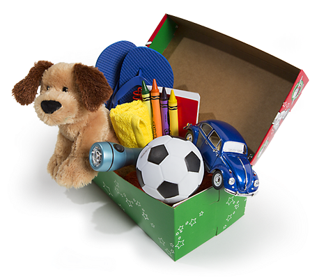 Operation Christmas Child Counts On In-kind Donations - Shoebox Gift (475x400), Png Download