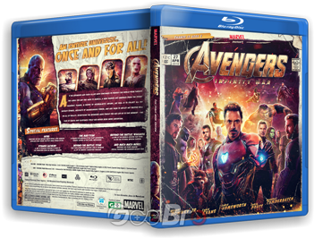 Avengers Infinity War Blu Ray Covers Custom (500x282), Png Download