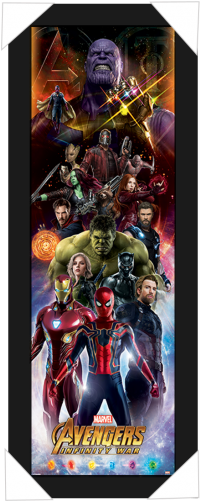 #930 - Avenger Infinity War All 4k Poster (500x500), Png Download