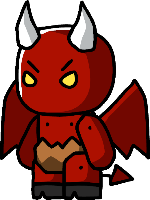 Satan Clipart Imp - Scribblenauts Satan (519x692), Png Download