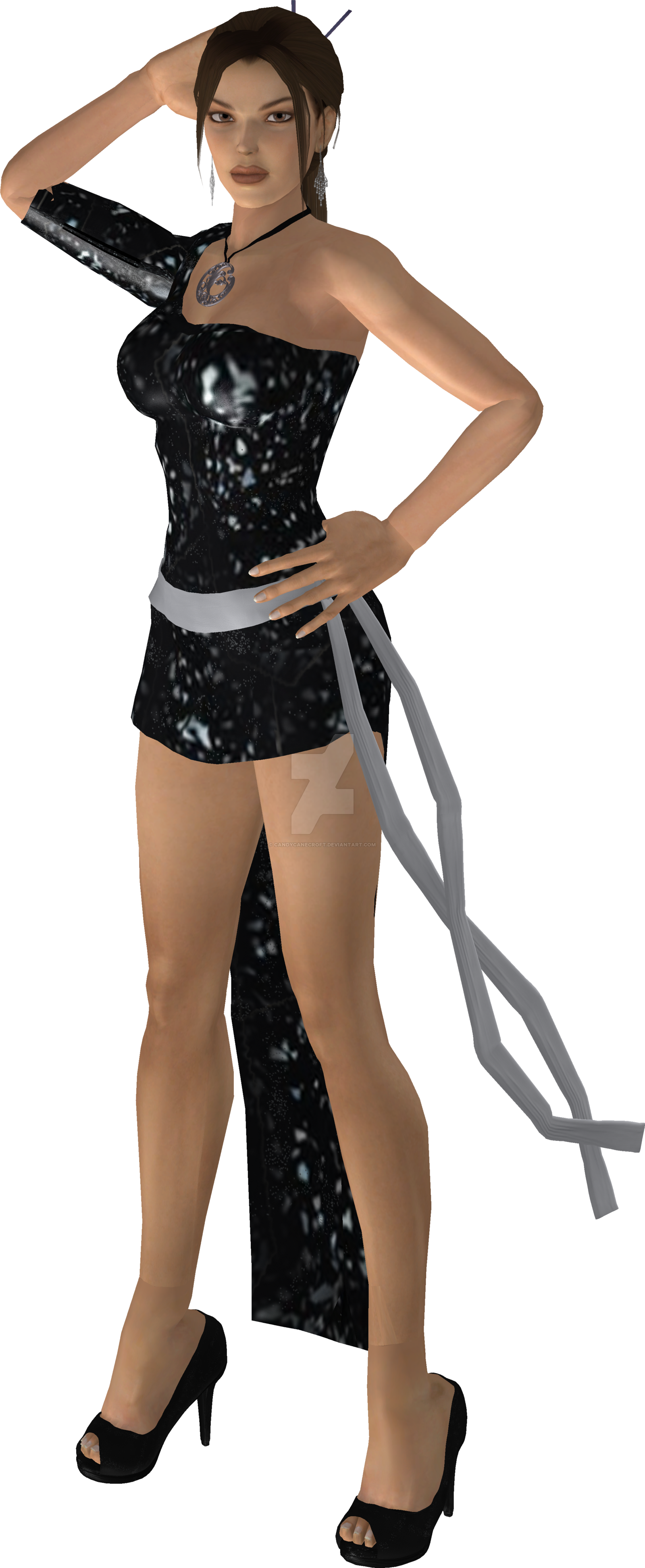 Lara Croft Png - Lara Croft Dress Png (1600x3888), Png Download